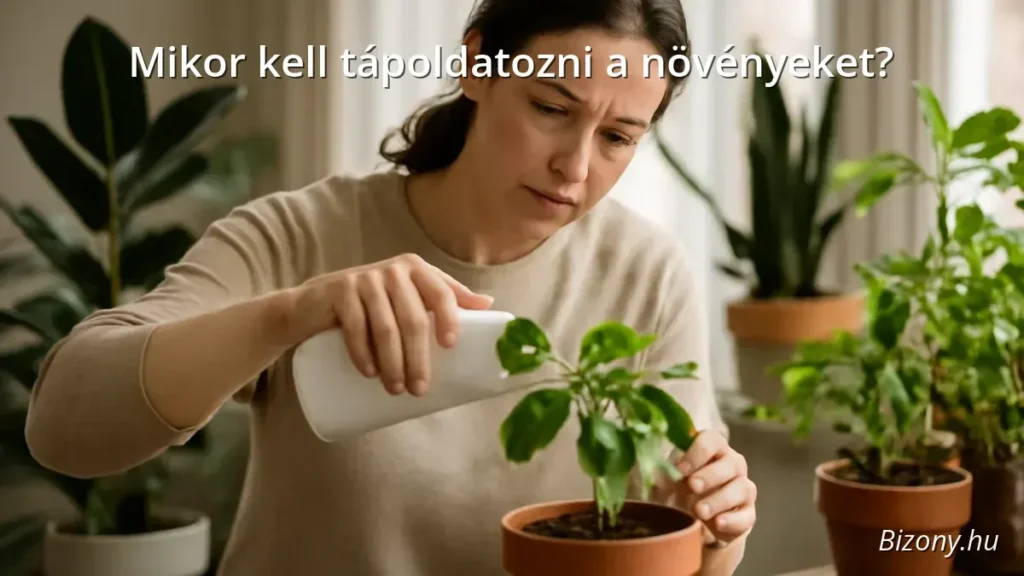 Mikor kell tápoldatozni a növényeket?